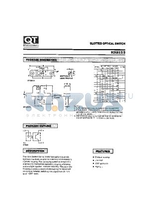 H21A2 datasheet - SLOTTED OPTICAL SWITCH