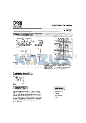 H21A3 datasheet - SLOTTED OPTICAL SWITCH