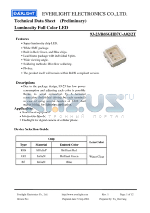 93-23/R6SGHB7C-A02/2T datasheet - Luminosity Full Color LED