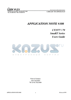 CT2579 datasheet - APPLICATION NOTE 108