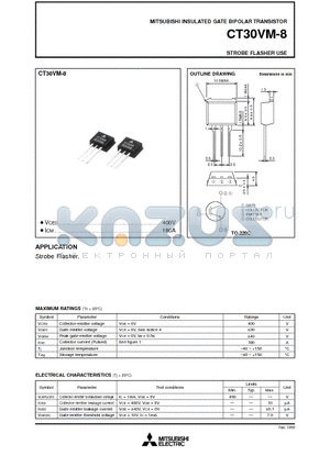 CT30VM-8 datasheet - STROBE FLASHER USE