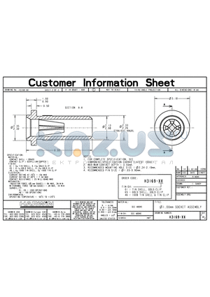 H3169-46 datasheet - 1.00mm SOCKET ASSEMBLY