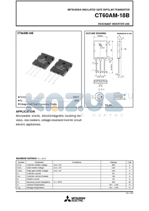 CT60AM-18B datasheet - RESONANT INVERTER USE