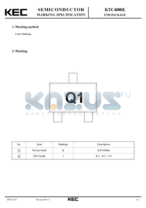 KTC4080E datasheet - ESM PACKAGE