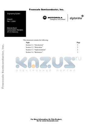 EB622 datasheet - Engineering Bulletin