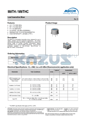 M8TH datasheet - Load Insensitive Mixer