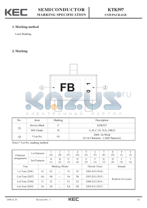 KTK597 datasheet - USM PACKAGE