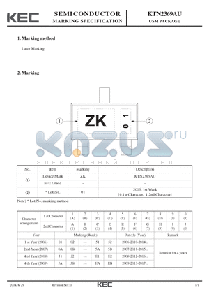 KTN2369AU datasheet - USM PACKAGE