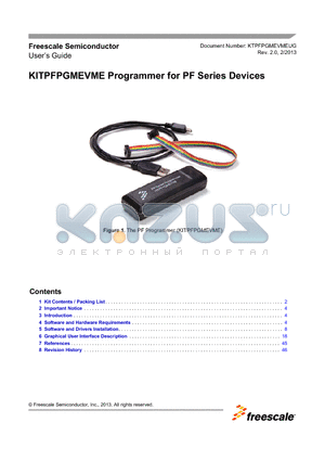 KTPFPGMEVMEUG datasheet - KITPFPGMEVME Programmer for PF Series Devices