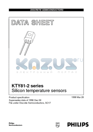 KTY81-2 datasheet - Silicon temperature sensors