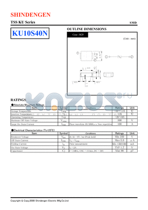 KU10S40N datasheet - TSS KU Series