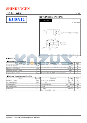 KU5N12 datasheet - TSS KU Series