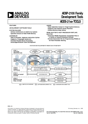 ADDS-21XX-TOOLS datasheet - ADSP-2100 Family Development Tools