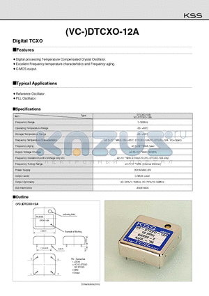 DTCXO-12A datasheet - Digital TCXO