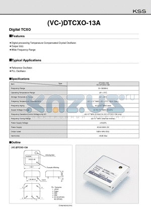 DTCXO-13A datasheet - Digital TCXO