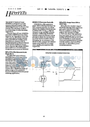 IXFH150 datasheet - HIPERFET Power MOSFTETs