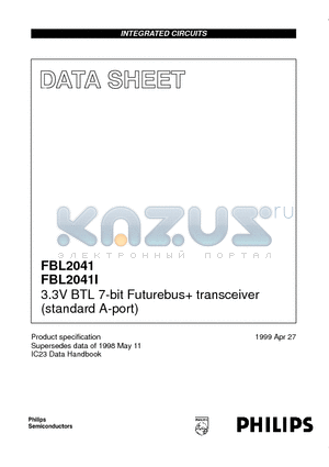 FBL2041BB datasheet - 3.3V BTL 7-bit Futurebus transceiver standard A-port