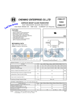 FBM24PT datasheet - FAST RECOVERY SILICON RECTIFIER