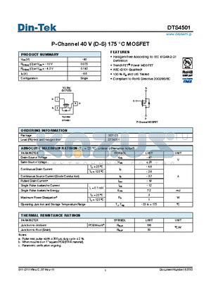 DTS4501 datasheet - Halogen-free According to IEC 61249-2-21