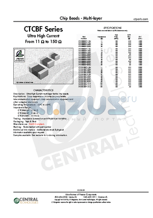 CTCB0805F-330U datasheet - Chip Beads - Multi-layer