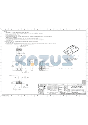 6496-3RB datasheet - .092/(2.36) HOUSING, RECEPTACLE, 3 CIRCUIT