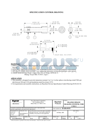 650167-000 datasheet - IN-LINE SPLICE SEALING SYSTEM, 2 OR 3 TO 1