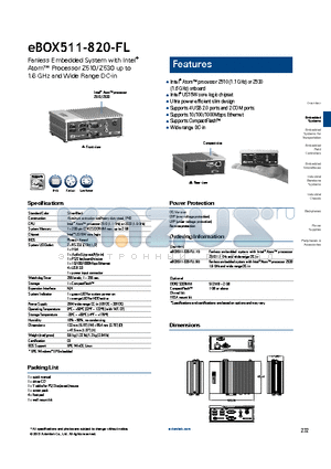 EBOX511-820-FL datasheet - Wide range DC-in