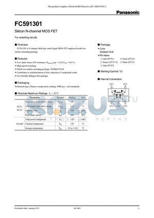 FC591301 datasheet - Silicon N-channel MOS FET