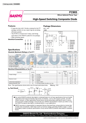 FC903 datasheet - High-Speed Switching Composite Diode