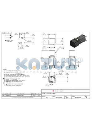 LP2S2BLKN-N datasheet - E-SWITCH LP2S2BLKN-N