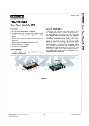FCAS50SN60 datasheet - Smart Power Module for SRM