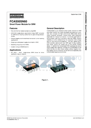 FCAS50SN60 datasheet - Smart Power Module for SRM