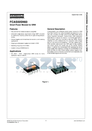 FCAS50SN60_06 datasheet - Smart Power Module for SRM