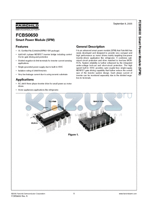 FCBS0650 datasheet - Smart Power Module (SPM)