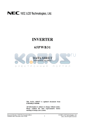 65PWB31 datasheet - DOD-PD-0734 (2nd edition)