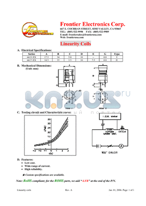 6615-XX datasheet - Linearity Coils