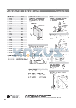 LZ370 datasheet - SPECIAL PARTS -  TUBEAXIAL FAN