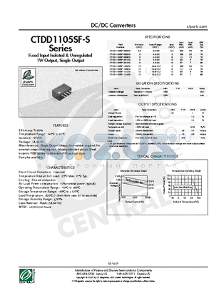 CTDD1105SF-0303S-1 datasheet - DC/DC Converters