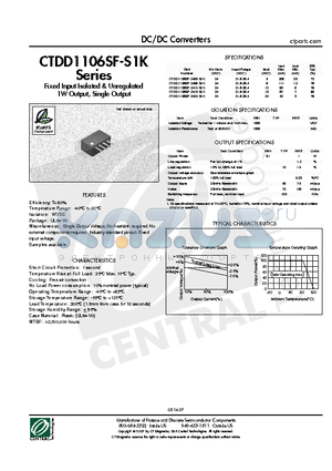 CTDD1106SF-2405-S1K datasheet - DC/DC Converters