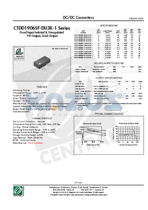 CTDD1906SF-0515-DU3K-1 datasheet - DC/DC Converters