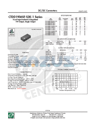 CTDD1906SF-0515-S3K-1 datasheet - DC/DC Converters