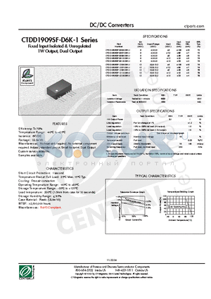 CTDD1909SF-0512-D6K-1 datasheet - DC/DC Converters