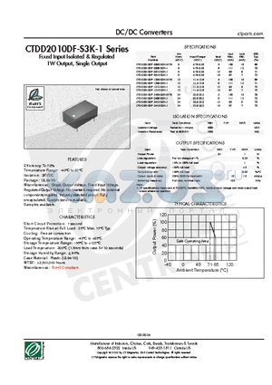 CTDD2010DF-1205-S3K-W75 datasheet - DC/DC Converters