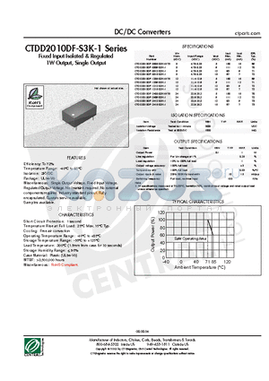 CTDD2010DF-1215-S3K-1 datasheet - DC/DC Converters