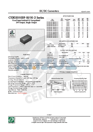 CTDD2010DF-SU1K-2 datasheet - DC/DC Converters