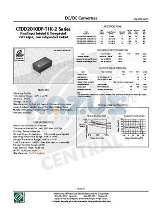 CTDD2010DF-T1K-2 datasheet - DC/DC Converters