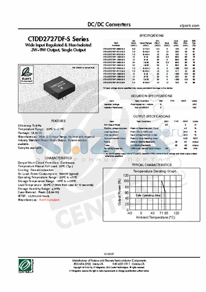 CTDD2727DF-0705-S-5 datasheet - DC/DC Converters