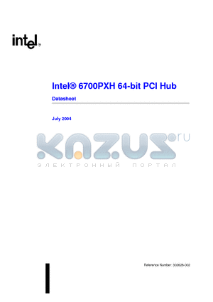 6700PXH datasheet - 64-bit PCI Hub