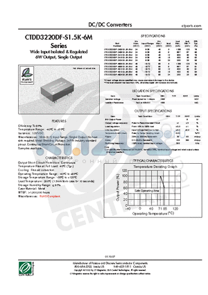 CTDD3220DF-2412-S1.5K-6M datasheet - DC/DC Converters