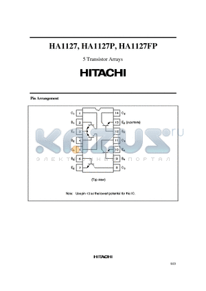 HA1127 datasheet - 5 Transistor Arrays
